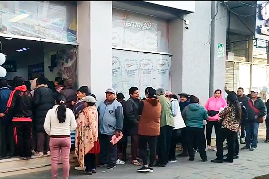 Lamentable.. Vuelven las filas y los reclamos en Emapa Tarija por la venta de arroz