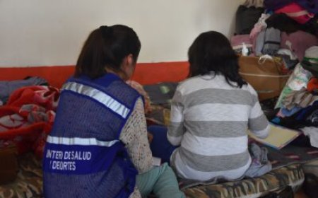 Las Brigadas de Salud brindan contención emocional a damnificados por el deslizamiento en Bajo Llojeta