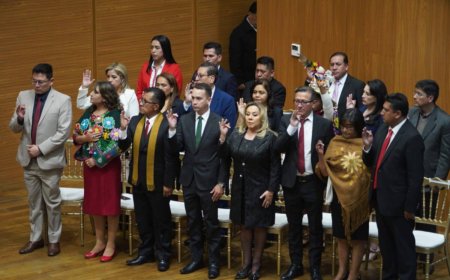 el Presidente Luis Arce posesiona a los nuevos magistrados