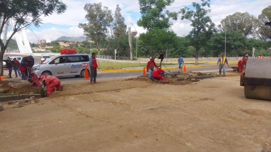 Alcaldía de Tarija pone en marcha la construcción de los accesos y salidas complementarias al puente 4 de julio