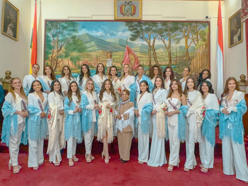 Alcaldía recibió a las 25 candidatas del evento de belleza Reina Hispano Americana