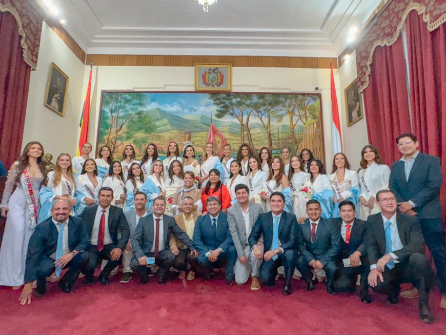 Alcaldía recibió a las 25 candidatas del evento de belleza Reina Hispano Americana