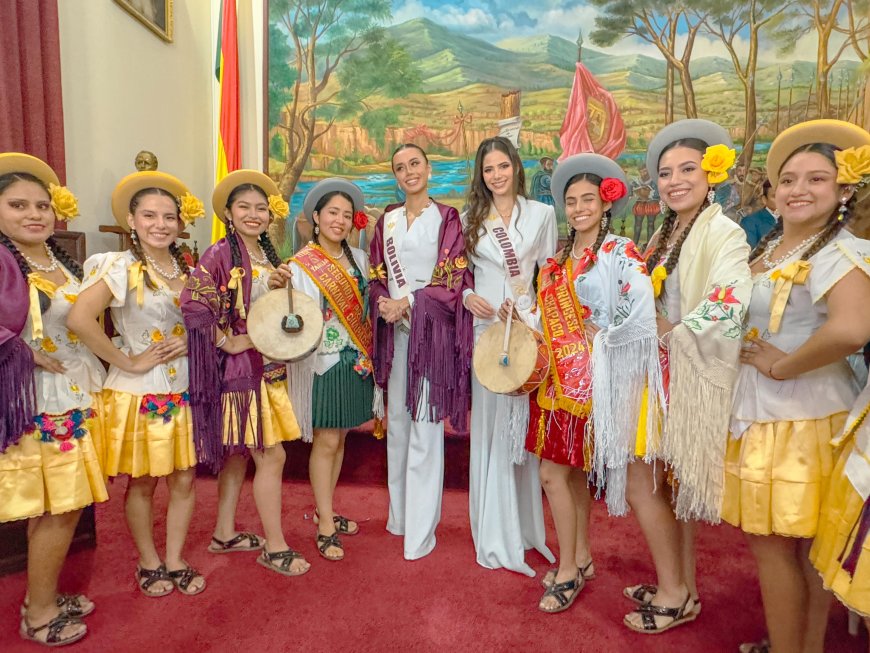 Alcaldía recibió a las 25 candidatas del evento de belleza Reina Hispano Americana