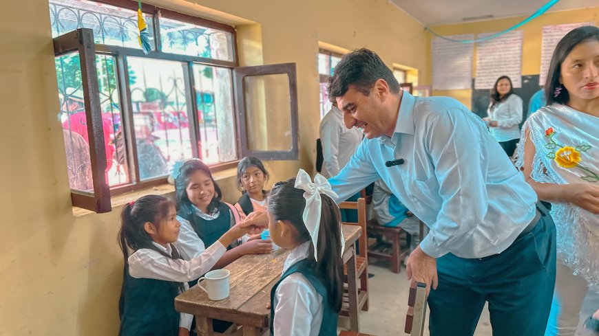 Alcaldía de Tarija da inicio al nuevo año escolar desde la Unidad Educativa La Pintada