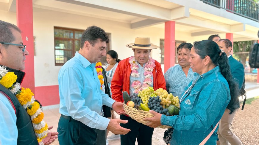 Alcaldía de Tarija da inicio al nuevo año escolar desde la Unidad Educativa La Pintada