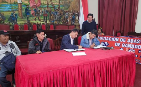 Alcaldía de Tarija firma memorándum de trabajo con ganaderos de Tarija
