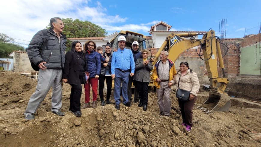 Alcaldía de Tarija pone en marcha la construcción del centro de salud en el barrio Fátima
