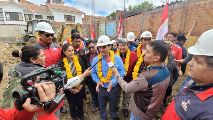 Alcaldía de Tarija pone en marcha la construcción del centro de salud en el barrio Fátima
