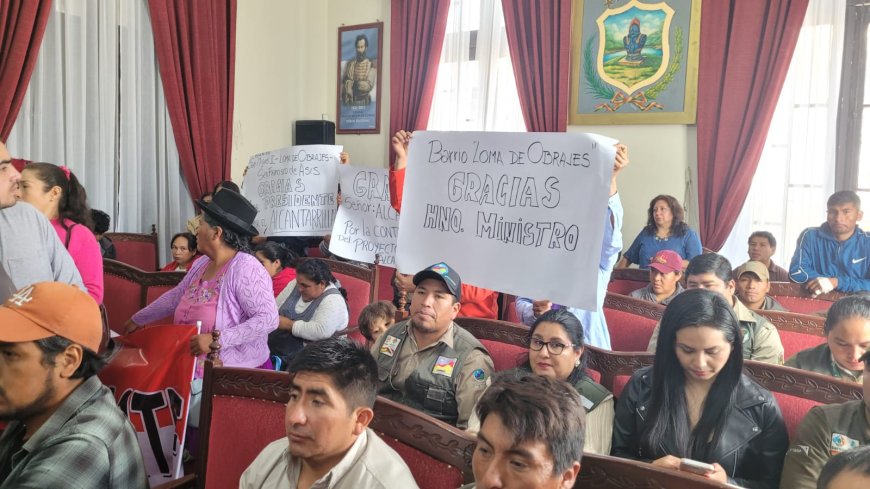 Alcaldía de Tarija garantiza proyectos de alcantarillado y consolida el fondo para preservar Sama