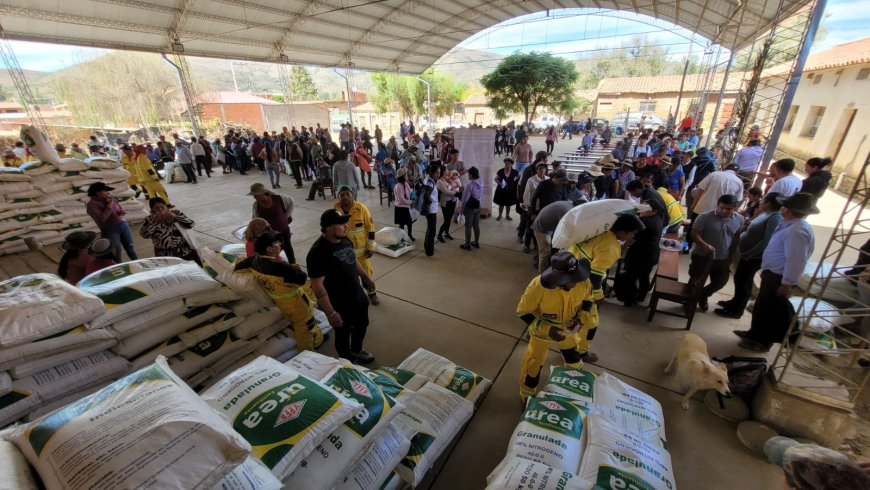 Alcaldía de Tarija cumple con las comunidades afectadas por el cambio climático