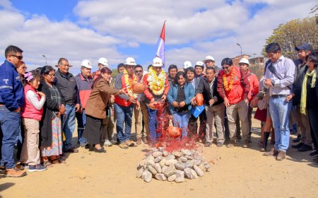 Alcaldía de Tarija pone en marcha proyecto de empedrado de calles y avenidas de 52 barrios