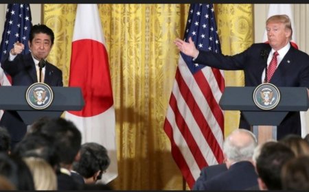 El presidente de los E. E. U. U. Donald Trump anunció un acuerdo comercial con Japón