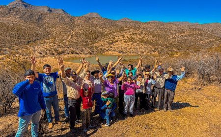 Alcalde de Tarija entrega atajado para el acopio de agua en beneficio de las familias productoras de Rumicancha