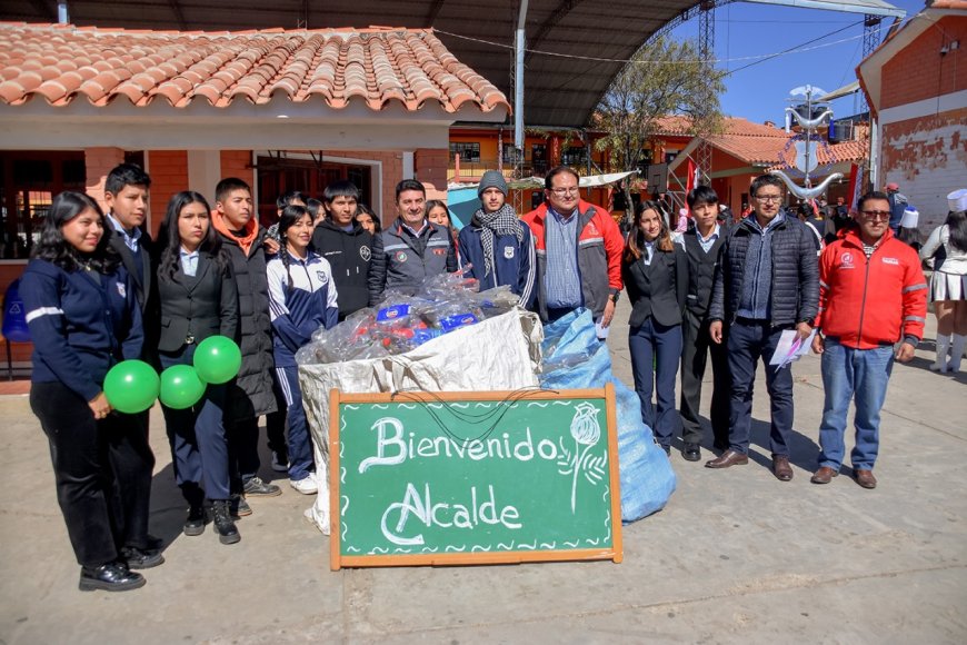 Alcaldía de Tarija implementa campaña de reciclaje en Colegios
