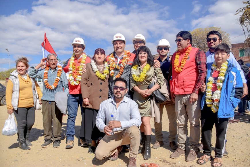 Alcaldía de Tarija pone en marcha proyecto de empedrado de calles y avenidas de 52 barrios