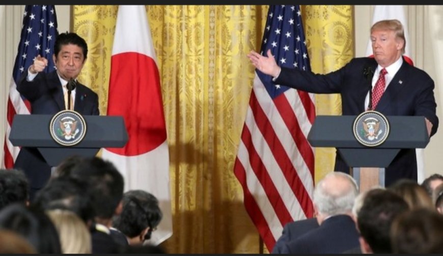 El presidente de los E. E. U. U. Donald Trump anunció un acuerdo comercial con Japón