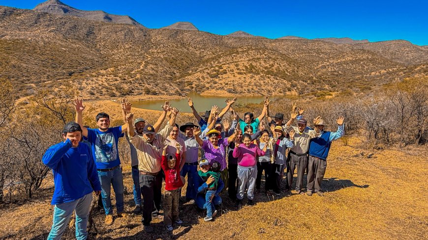 Alcalde de Tarija entrega atajado para el acopio de agua en beneficio de las familias productoras de Rumicancha