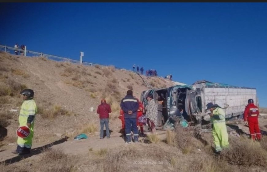 Accidente de tránsito en la carretera Oruro – Cochabamba