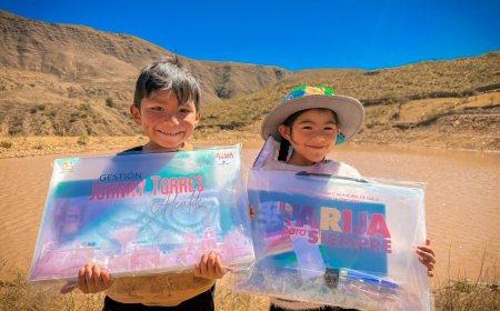 Alcalde de Tarija inaugura atajado La Pampa en beneficio de 19 familias productoras