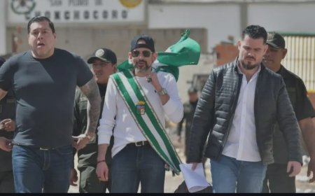 SALE LUIS FERNANDO CAMACHO DEL PENAL DE CHONCHOCORO