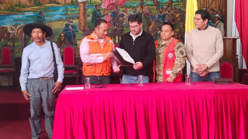 Alcaldía firma convenio de cooperación con el IGM y el municipio de San Lorenzo