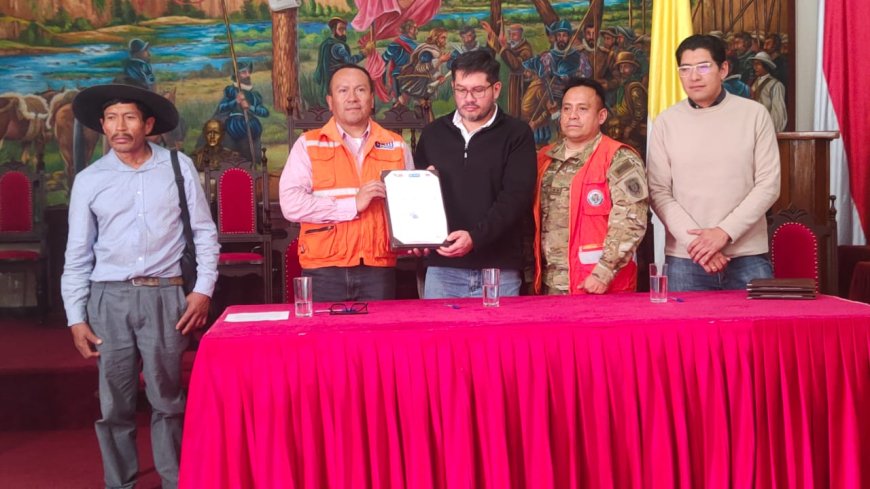 Alcaldía firma convenio de cooperación con el IGM y el municipio de San Lorenzo