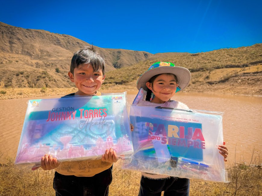 Alcalde de Tarija inaugura atajado La Pampa en beneficio de 19 familias productoras