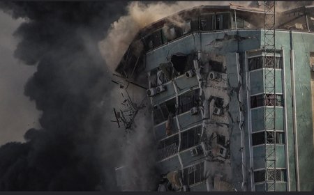 Israel bombardeó un de los edificios Ciudad de Gaza