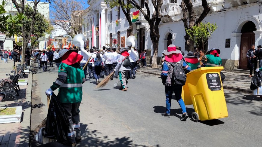 Alcaldía de Tarija garantiza logística y limpieza durante el recorrido de los Chunchos