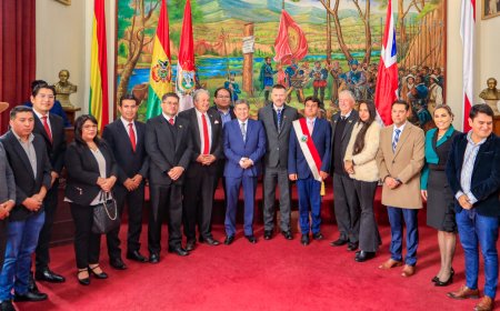 Alcalde de Tarija recibe y se reúne con el embajador de Gran Bretaña