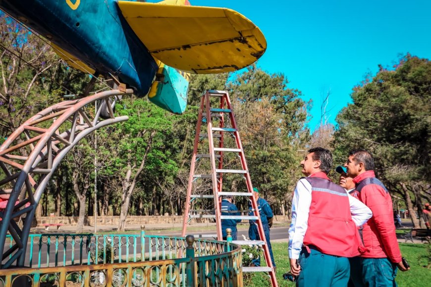 Alcaldía de Tarija inicia la refacción del avión histórico ubicado en la Av. Víctor