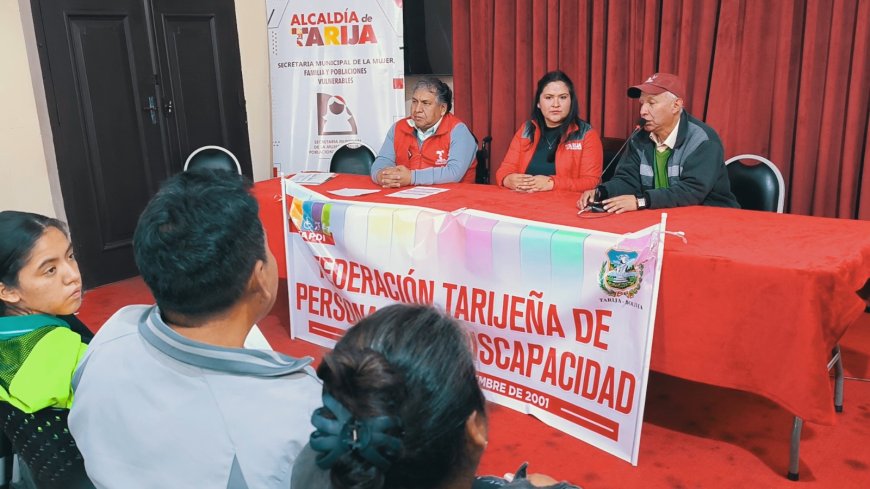 ALCALDÍA DE TARIJA COADYUVA A LA INCLUSIÓN Y RECONOCIMIENTO