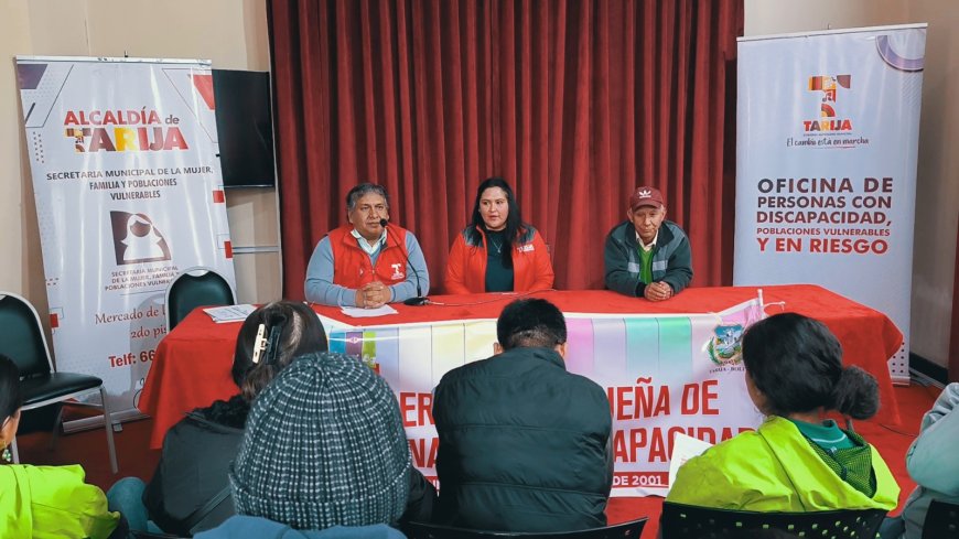 ALCALDÍA DE TARIJA COADYUVA A LA INCLUSIÓN Y RECONOCIMIENTO