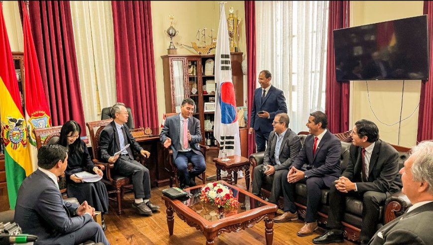 Alcalde de Tarija y embajador de Corea coordinan acciones de apoyo para el turismo, educación y producción