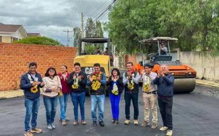 Alcaldía de Tarija llegó con el plan de asfaltado al barrio San Luis