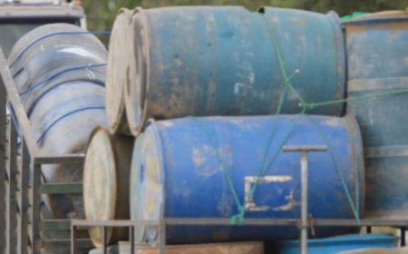 Aprehenden a un chófer y decomisan 10 tanques de diésel