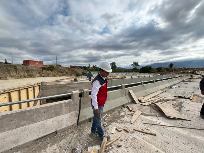Alcalde de Tarija afirma que la primera fase de la Av. 2da circunvalación es del 95%