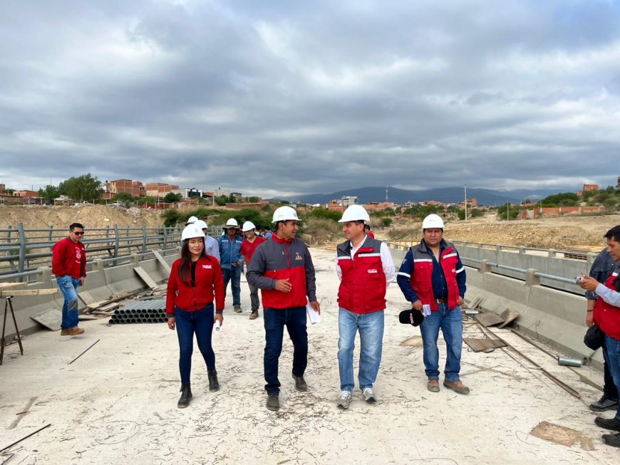 Alcalde de Tarija afirma que la primera fase de la Av. 2da circunvalación es del 95%