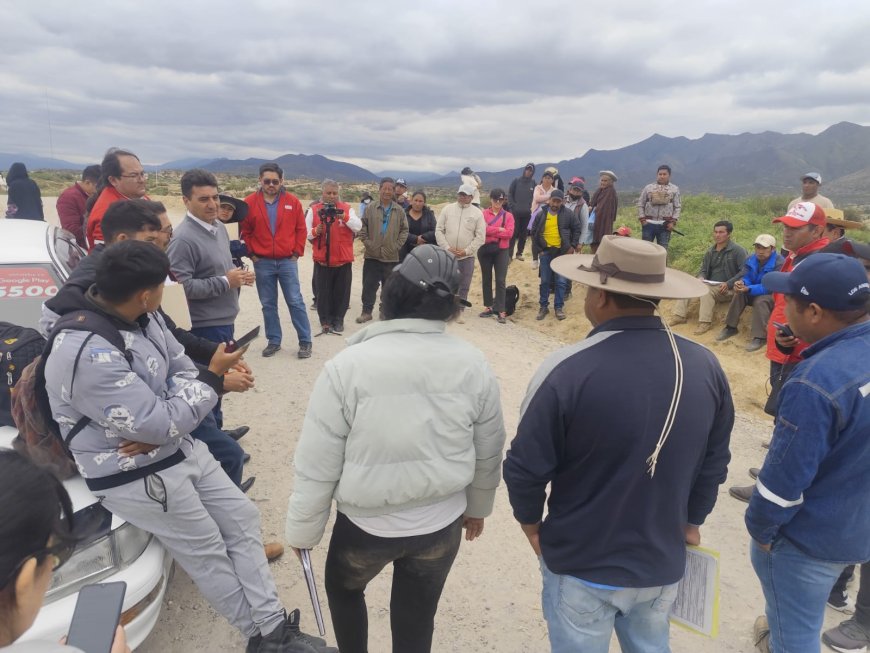 Comunarios de Pampa Galana levantan bloqueo que impedía el ingreso al CTR’S