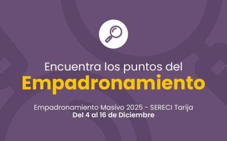 Empadronamiento Biométrico Masivo para las Elecciones Subnacionales 2026.