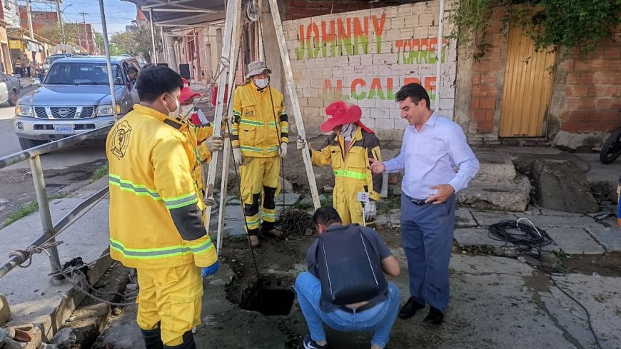 Alcaldía de Tarija continúa con los trabajos en toda la zona de la Víbora Negra