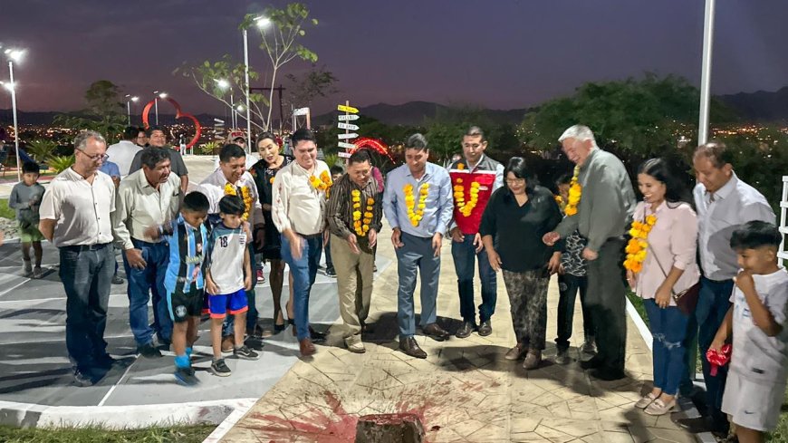 Alcalde de Tarija inaugura la pintoresca Plaza-Mirador  Luis de Fuentes