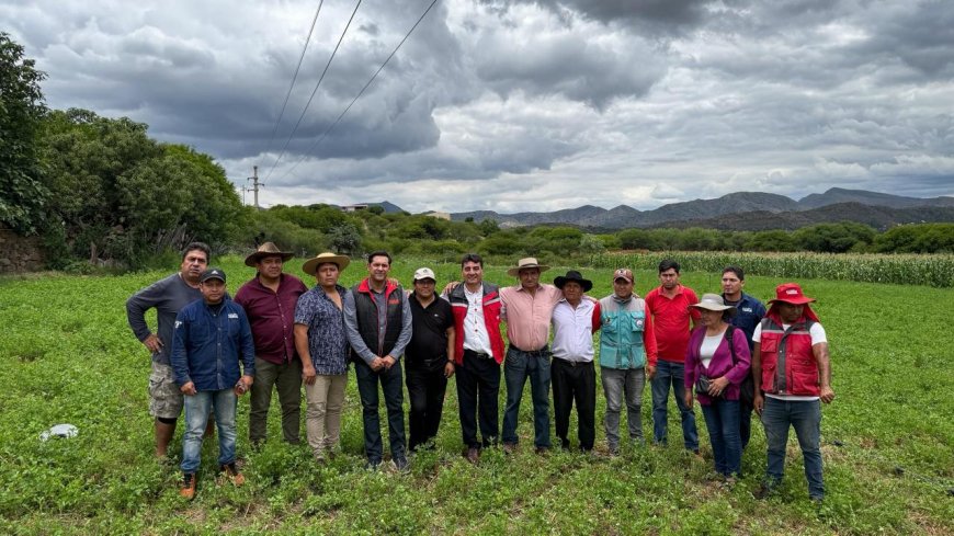 Alcaldía de Tarija dio inicio a la instalación de sistemas de riego tecnificado en la comunidad de  Tablada Sud