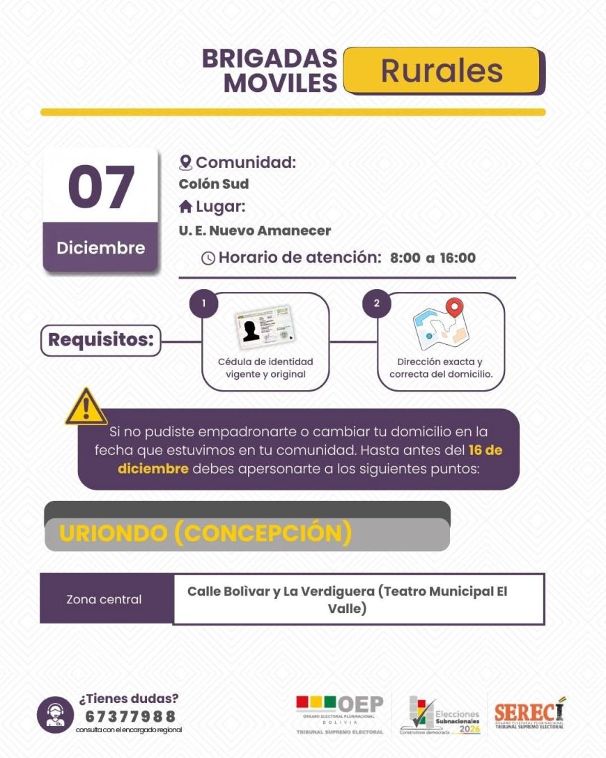 BRIGADAS MÓVILES DE EMPADRONAMIENTO.