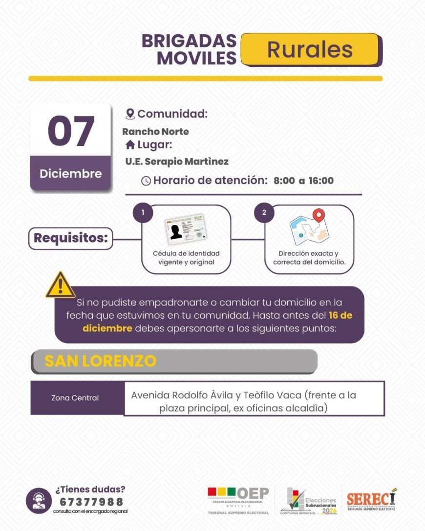 BRIGADAS MÓVILES DE EMPADRONAMIENTO.