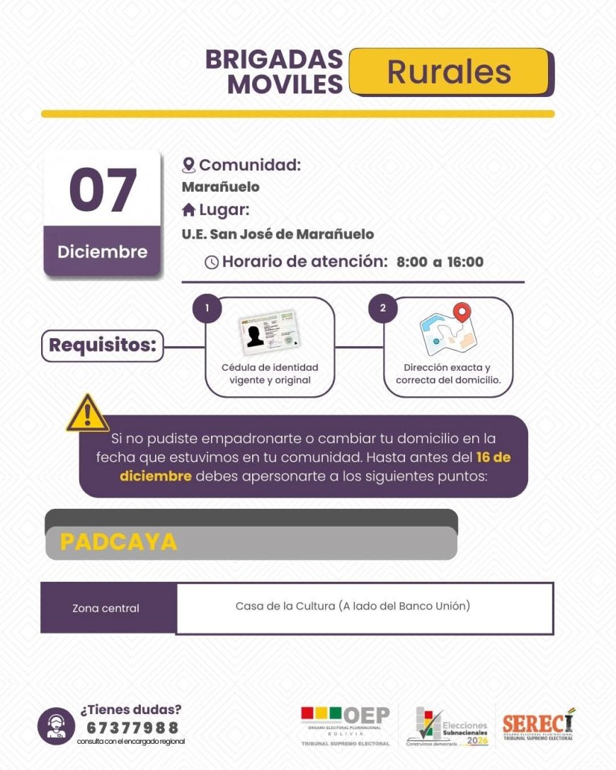 BRIGADAS MÓVILES DE EMPADRONAMIENTO.