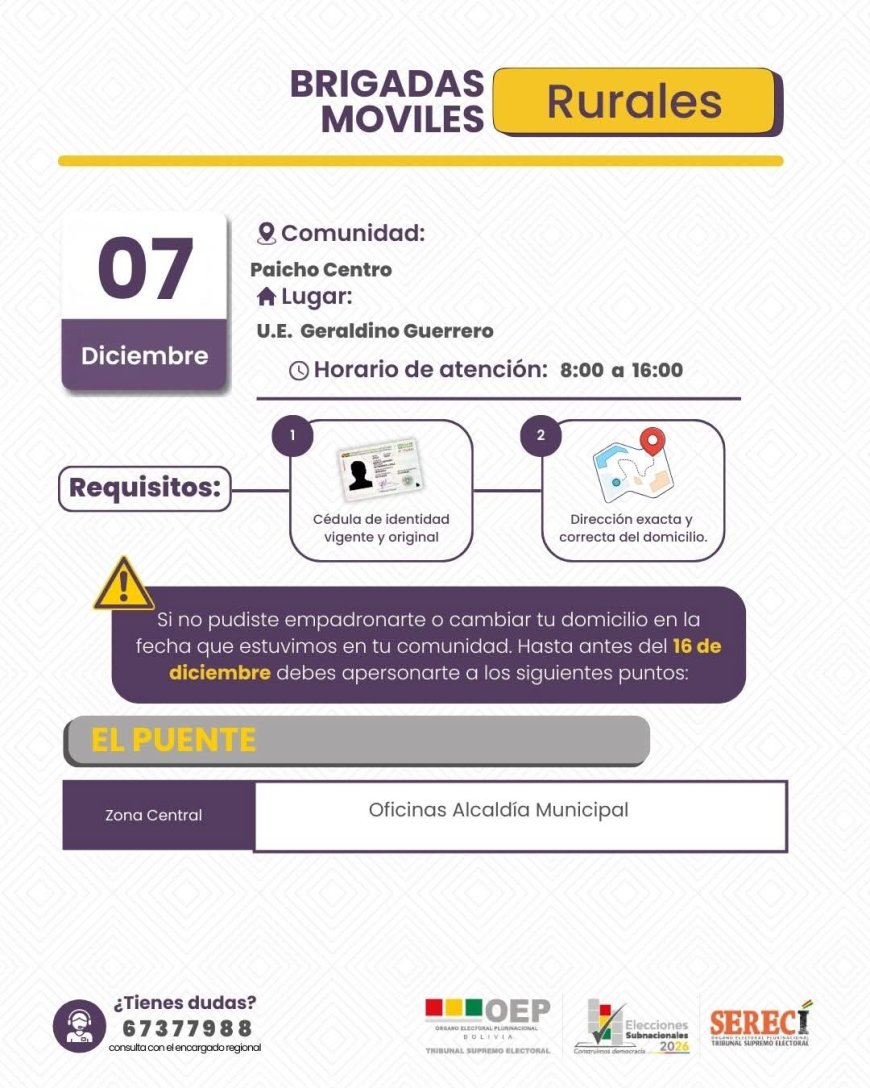 BRIGADAS MÓVILES DE EMPADRONAMIENTO.