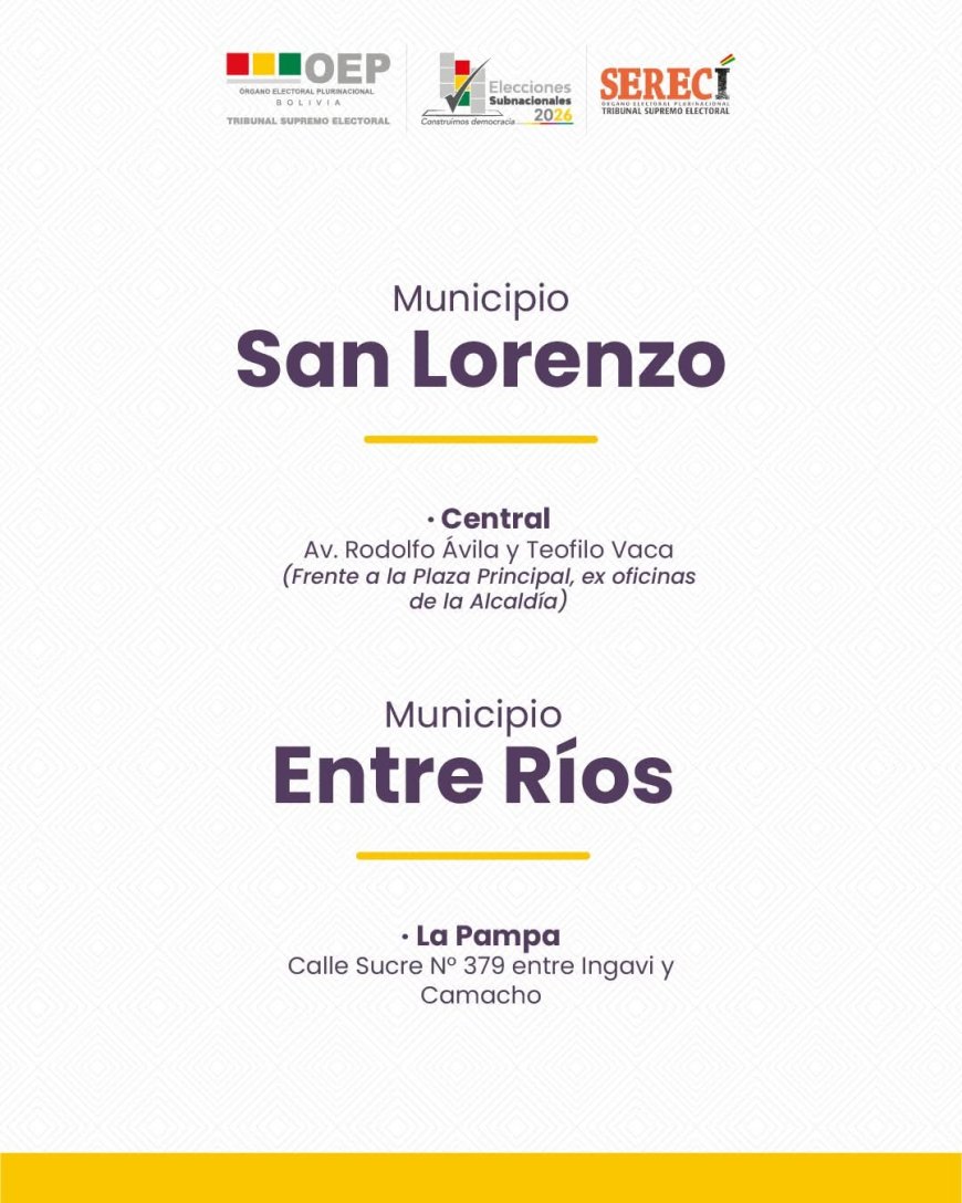 Empadronamiento Biométrico Masivo para las Elecciones Subnacionales 2026.