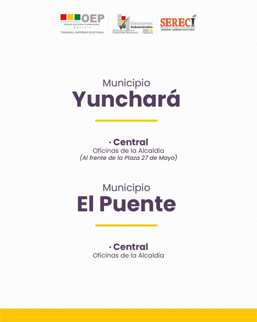 Empadronamiento Biométrico Masivo para las Elecciones Subnacionales 2026.