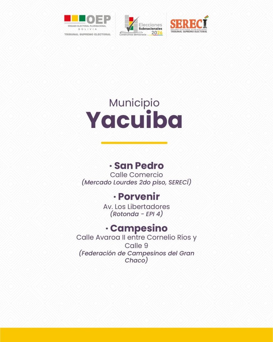 Empadronamiento Biométrico Masivo para las Elecciones Subnacionales 2026.